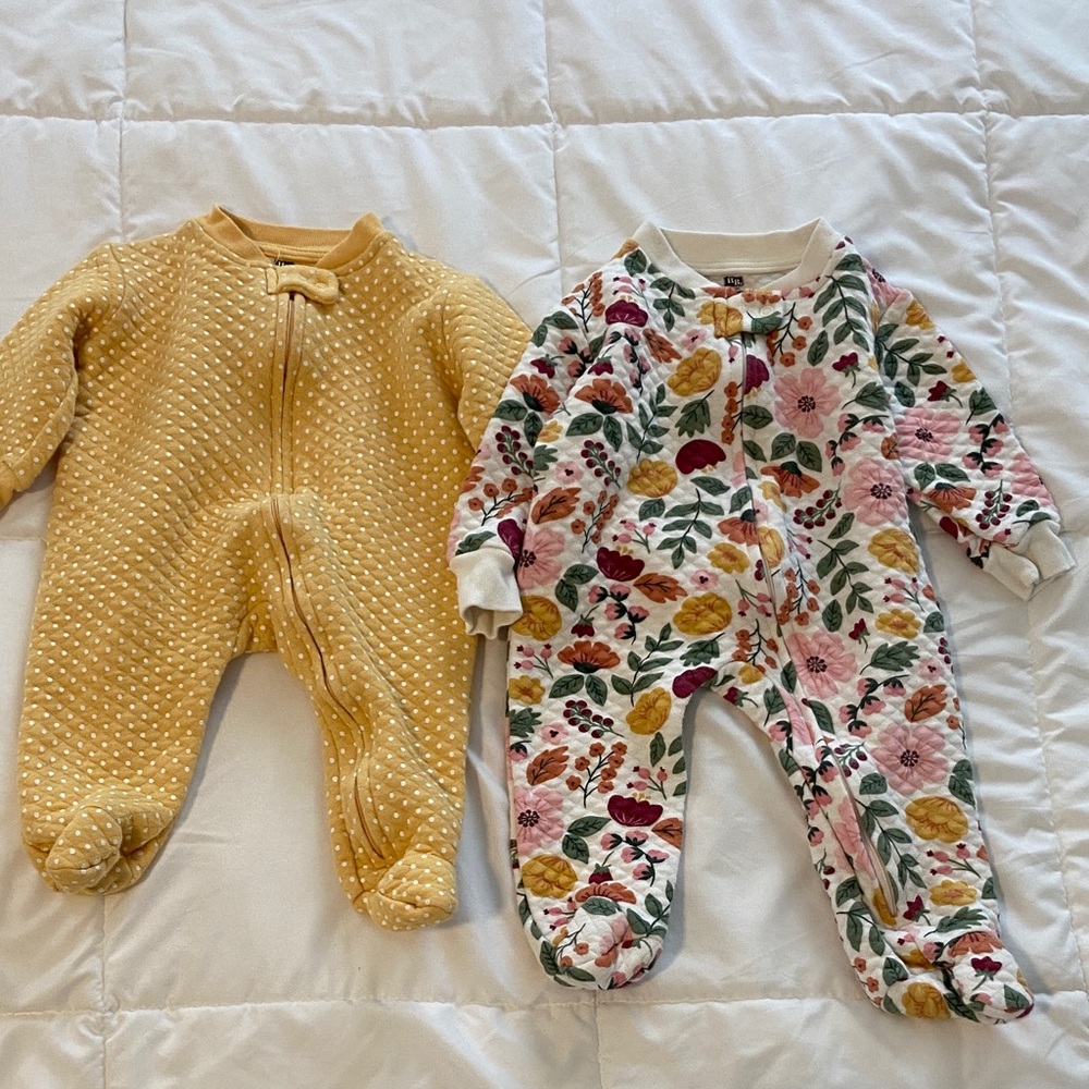 Hudson Baby Premium Quilted Zipper Sleep and Play 2 piece